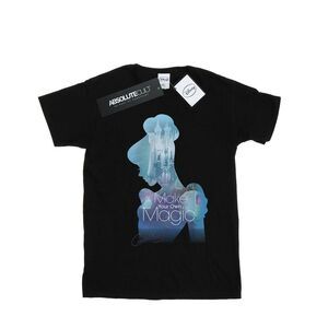Disney Princess Womens/Ladies Cinderella Filled Silhouette Cotton Boyfriend T-Sh